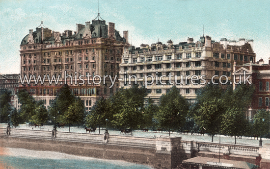 Cecil & Savoy Hotels, London, c.1910.